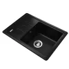 Гранітна мийка Globus Lux MONO 620х435-А0001, чорний металік- Фото 2